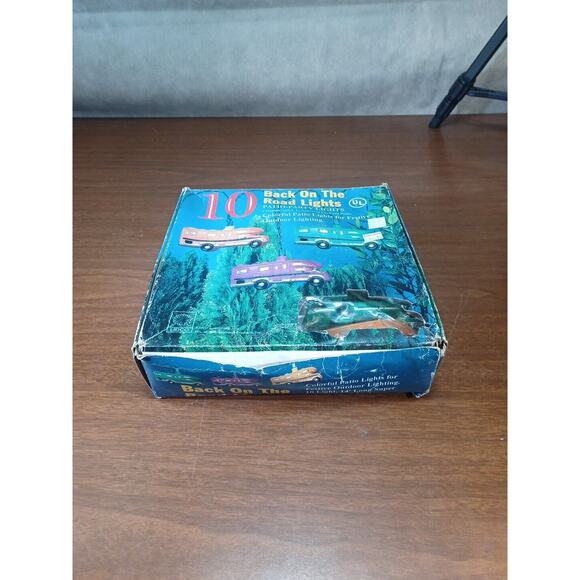 Vintage Patio String Lights Lidco Blow Mold Camper RV 10 Back On The Road - Picture 6 of 7